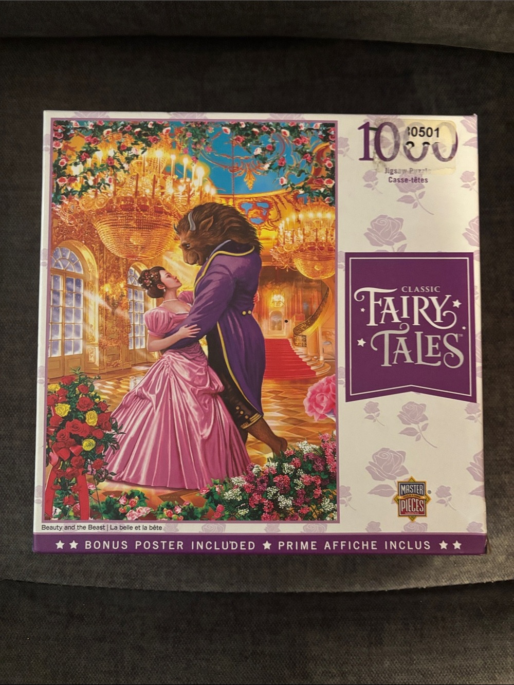 Classic Fairy Tales Beauty and the Beast Puzzle - Pink & Purple
